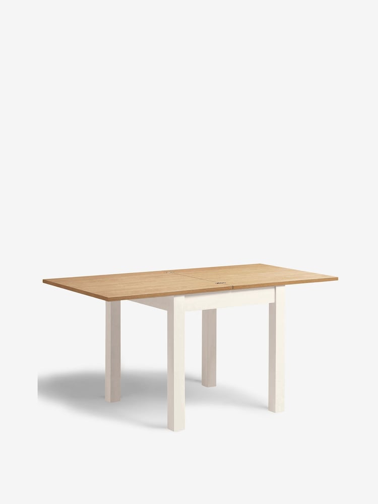 Classic Cream Malvern Malvern Oak Effect 4 to 6 Seater Extending Dining Table - Image 6 of 6