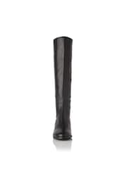 LK Bennett Black Stretch Bella Knee Boots - Image 4 of 4