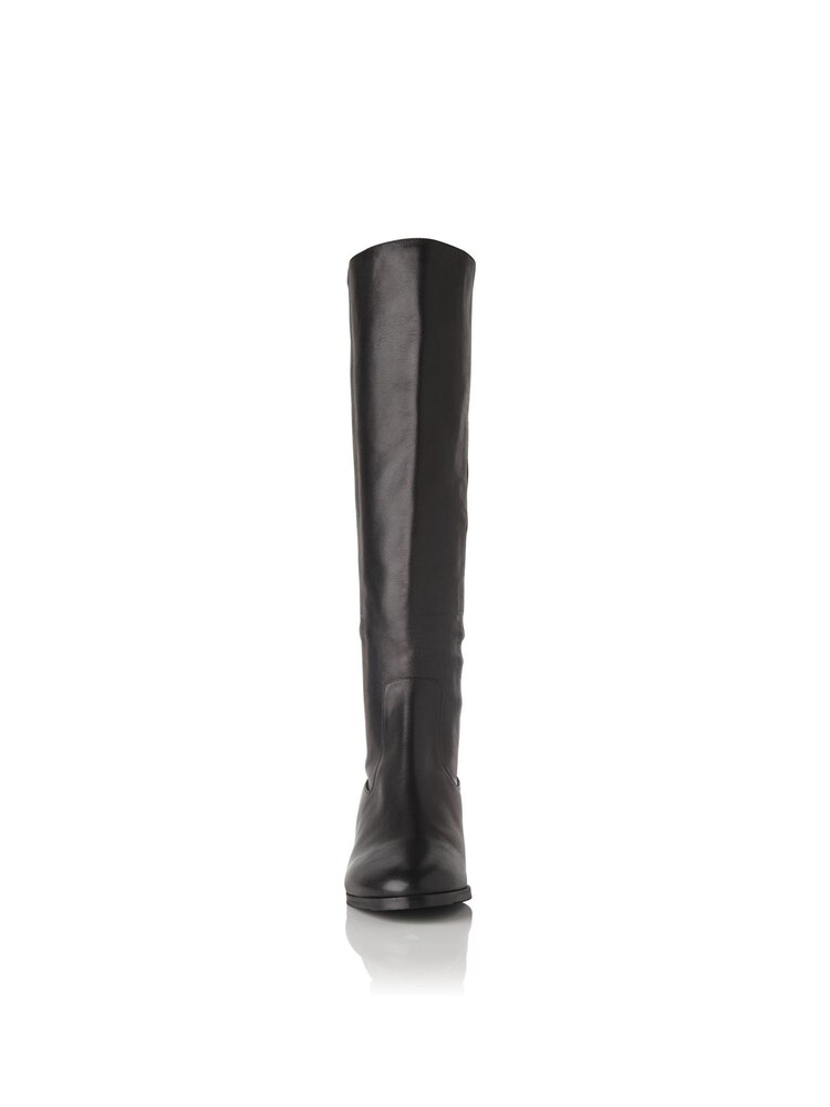 LK Bennett Black Stretch Bella Knee Boots - Image 4 of 4
