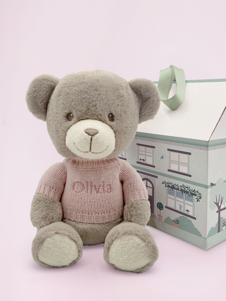Babyblooms Personalised Pink Frankie Bear - Image 1 of 4