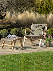 Pacific Natural Garden Sesto Lounge Chair Hocker Set - Image 1 of 3