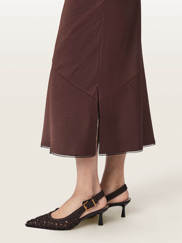 AllSaints Brown Violet Slingbacks - Image 2 of 7 AllSaints Brown Violet Slingbacks - Image 2 of 7