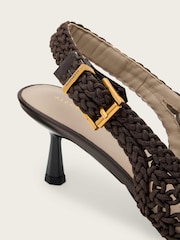 AllSaints Brown Violet Slingbacks - Image 6 of 7