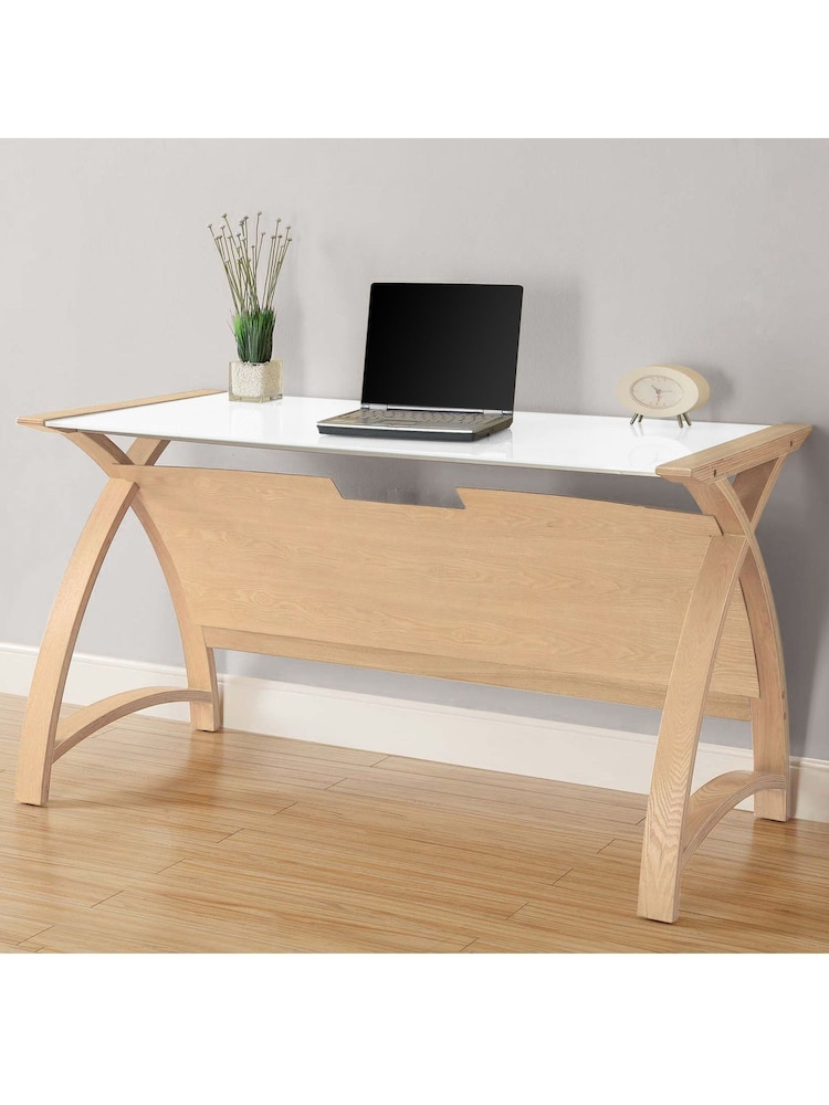 Jual Oak Helsinki Wooden Laptop Desk - Image 1 of 3
