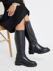 Simply Be Zip Detail Knee High Boots - صورة 1 من 4