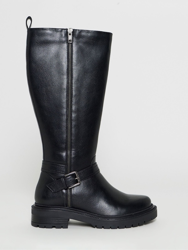Simply Be Zip Detail Knee High Boots - صورة 2 من 4 Simply Be Zip Detail Knee High Boots - صورة 2 من 4