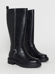 Simply Be Zip Detail Knee High Boots - صورة 3 من 4