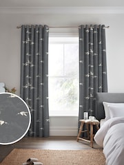 Laura Ashley Steel Animalia Made to Measure Curtains - Image 1 of 9