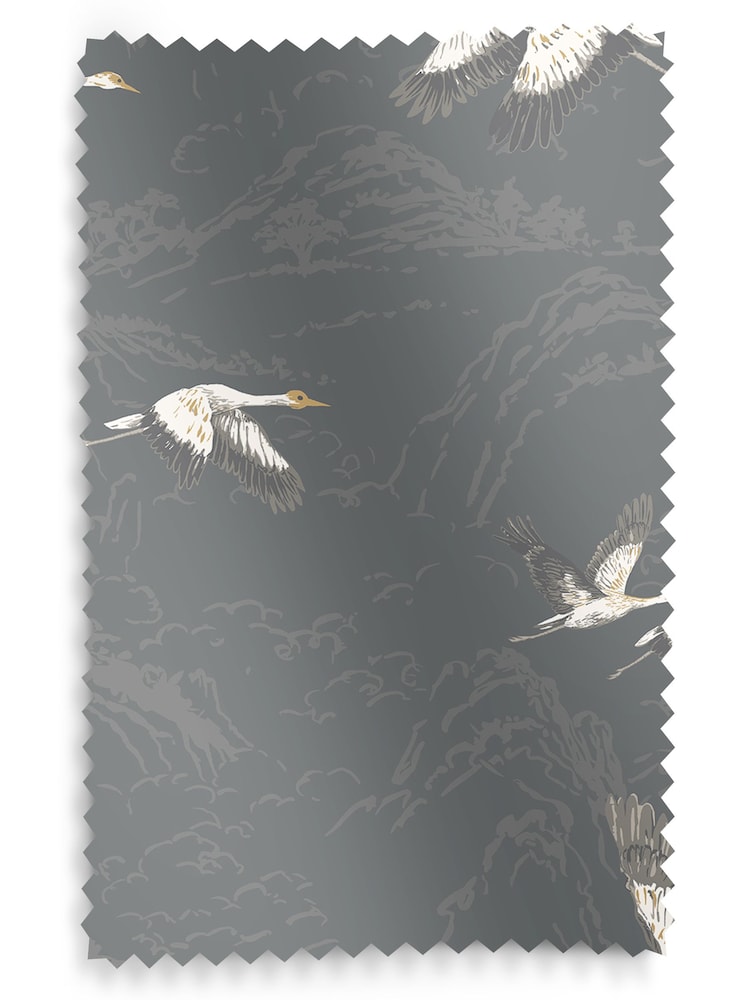 Laura Ashley Steel Animalia Made to Measure Curtains - Image 9 of 9