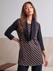 Roman Snit Stripe Tunic - 4суретінің 2 суреті