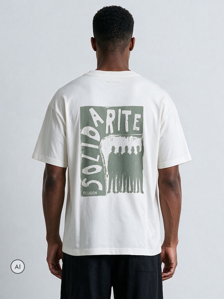 Religion White Solidarite T-Shirt - Image 2 of 5