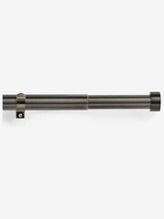 Pewter Grey Stud Finial Extendable 35mm Curtain Pole Kit - Image 4 of 4