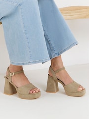 Nude - Simply Be Plateau Sandaler med Hæl - Billede 1 af 3