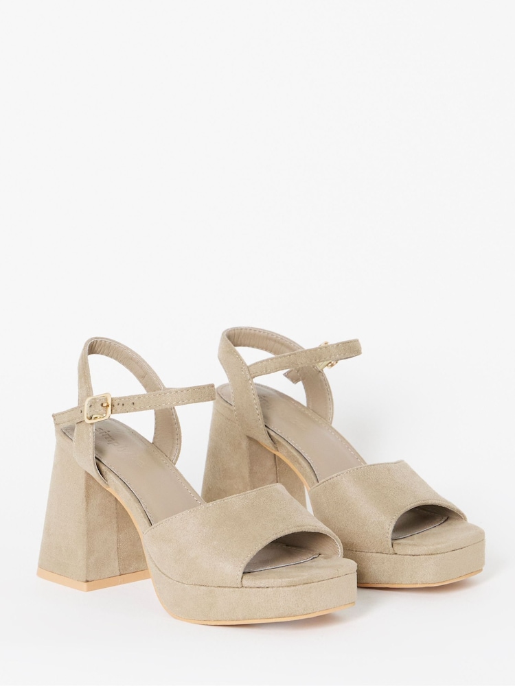 Nude - Simply Be Plateau Sandaler med Hæl - Billede 2 af 3