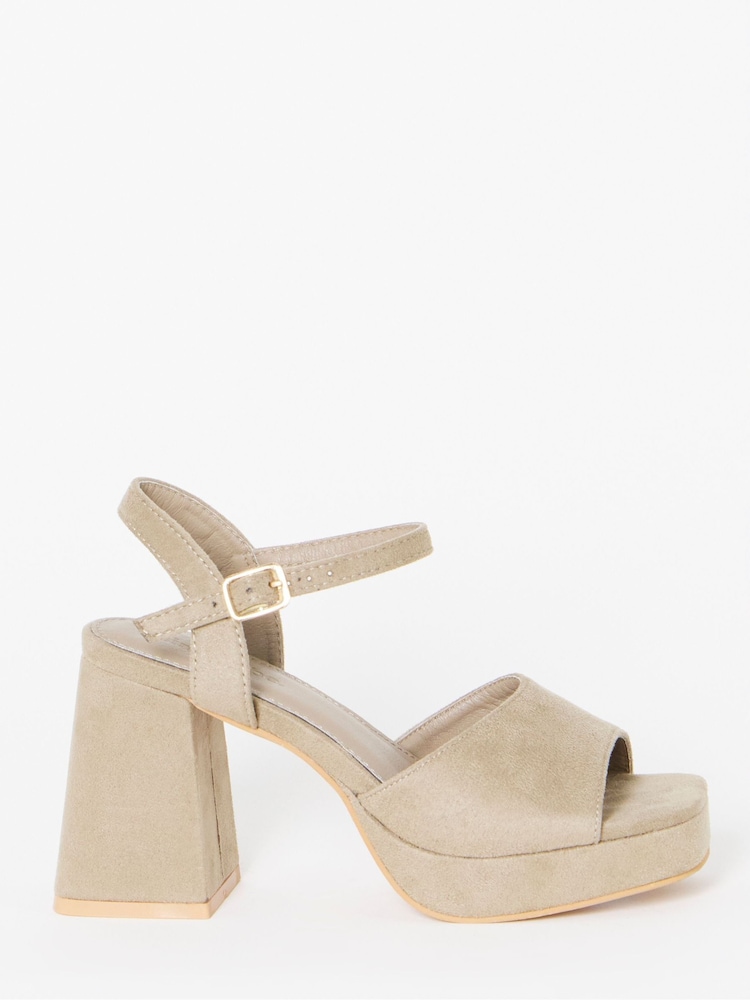 Nude - Simply Be Plateau Sandaler med Hæl - Billede 3 af 3
