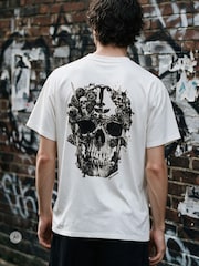 Religion White Antique Skull T-Shirt - Image 2 of 5