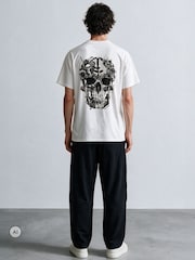 Religion White Antique Skull T-Shirt - Image 4 of 5