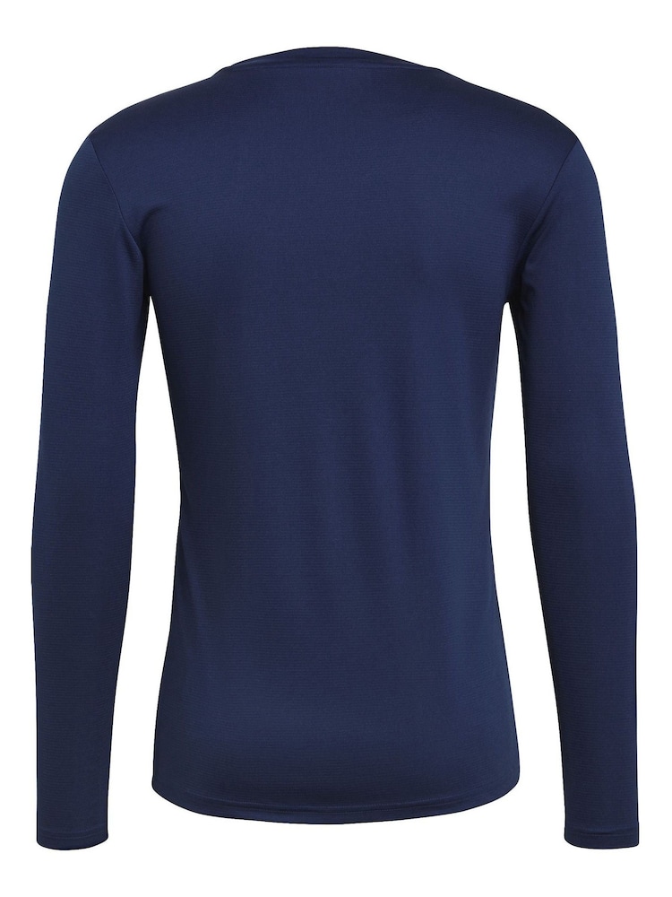 adidas Navy Blue Teamwear Base Layer Long Sleeve Top - Image 7 of 7