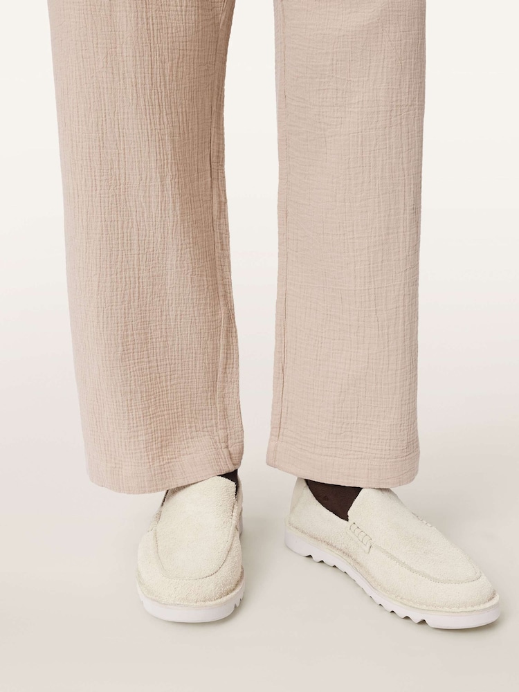 AllSaints White Slix Loafers - Image 1 of 7 AllSaints White Slix Loafers - Image 1 of 7