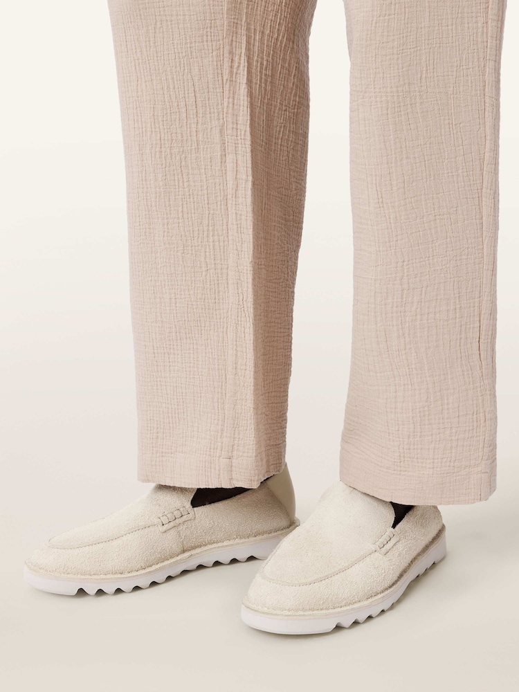 AllSaints White Slix Loafers - Image 2 of 7 AllSaints White Slix Loafers - Image 2 of 7