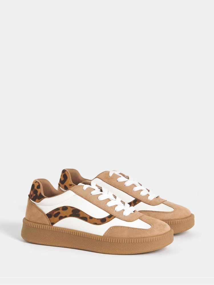 Simply Be Natural Wide Fit Chunky Retro Trainers - Image 1 of 4