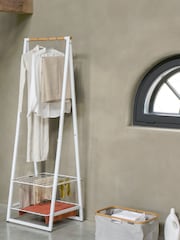 Brabantia White Small Linn Clothes Rail And Storage Unit - Image 2 of 4