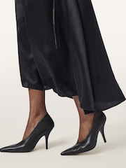 AllSaints Black Vera Court Shoes - Image 1 of 7
