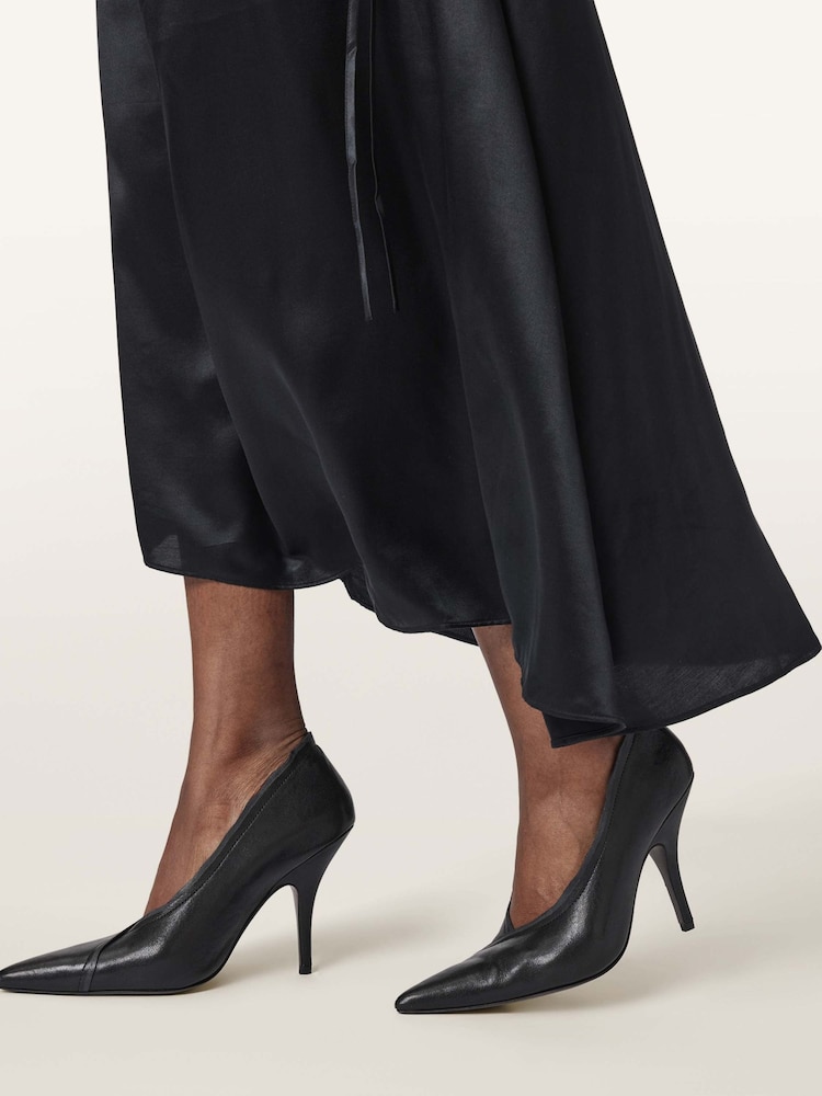 AllSaints Black Vera Court Shoes - Image 1 of 7 AllSaints Black Vera Court Shoes - Image 1 of 7
