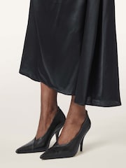 AllSaints Black Vera Court Shoes - Image 2 of 7