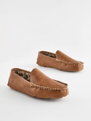 Tan Brown Moccasin Slippers - Image 3 of 6