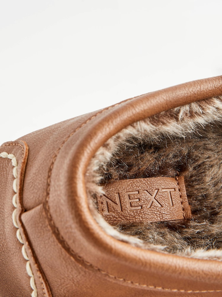 Tan Brown Moccasin Slippers - Image 6 of 6