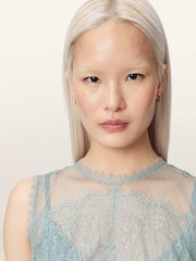 AllSaints Blue Clara Top - Image 3 of 6