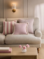 Set of 3 Blush Pink Cushions with Inserts - Image 1 of 3
