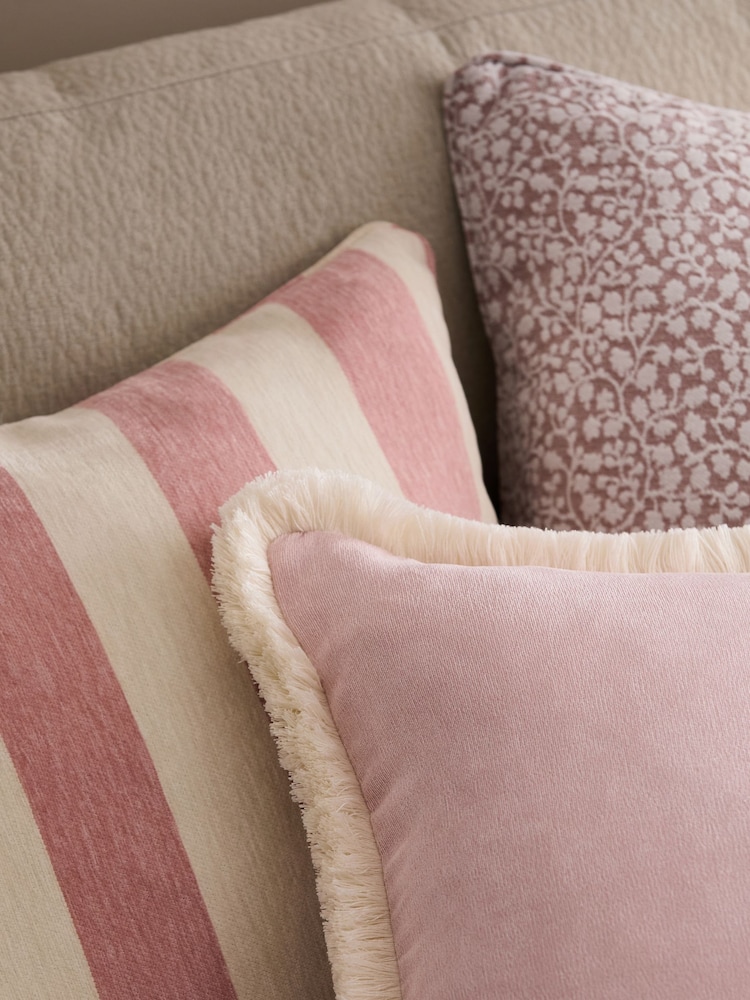 Set of 3 Blush Pink Cushions with Inserts - Image 3 of 3 Set of 3 Blush Pink Cushions with Inserts - Image 3 of 3