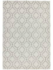 Asiatic Rugs Grey Dixon Textured Geo Rug - Image 1 of 5