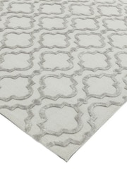 Asiatic Rugs Grey Dixon Textured Geo Rug - Image 3 of 5
