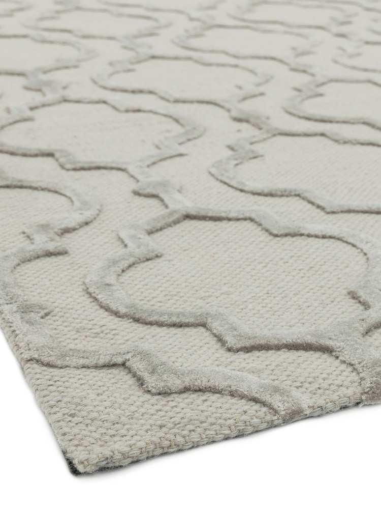 Asiatic Rugs Grey Dixon Textured Geo Rug - Image 5 of 5
