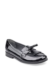 Start Rite Girls Sketch Slip On Black Leather School Shoes - F Fit - Image 3 of 6
