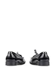 Start Rite Girls Sketch Slip On Black Leather School Shoes - F Fit - Image 4 of 6