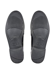 Start Rite Girls Sketch Slip On Black Leather School Shoes - F Fit - Image 6 of 6