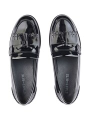 Start Rite Girls Sketch Slip On Black Leather School Shoes - F Fit - Image 6 of 7