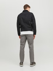 JACK & JONES Black Faux Leather Utility Zip Up Jacket - Image 2 of 7