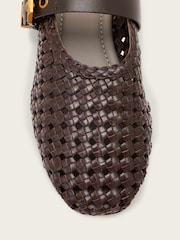AllSaints Brown Sabine Woven Flats - Image 5 of 5