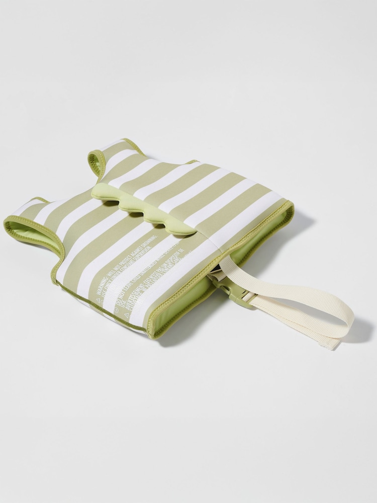 Sunnylife Green Stripe Into The Wild Swim Vest - Image 5 of 5 Sunnylife Green Stripe Into The Wild Swim Vest - Image 5 of 5
