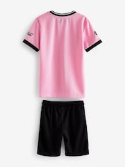 Pink/Black Mesh T-Shirt and Shorts Set (3-16yrs) - Image 2 of 4