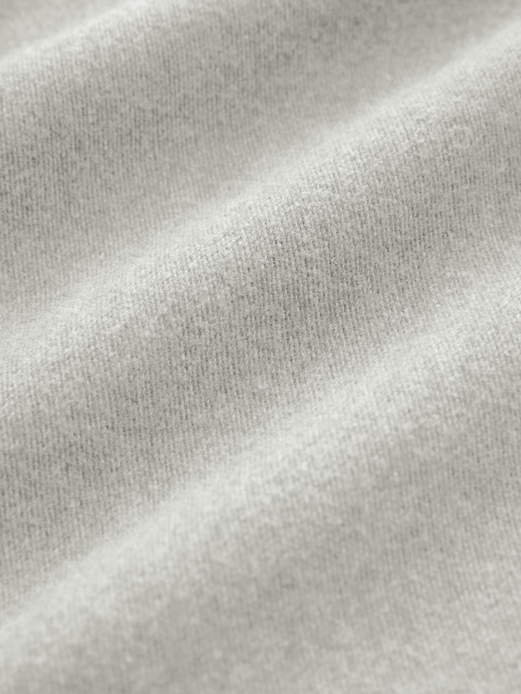 Grey Brushed 100% Cotton Twin Pocket Shacket - Image 8 of 8