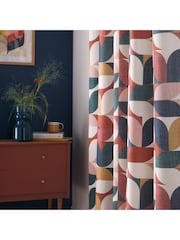 Studio G Blue Stockholm Eyelet Curtains - Image 2 of 2