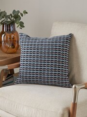 Navy Blue Harvey Geometric 43 x 43cm Cushion - Image 1 of 1