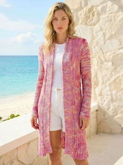 Roman Pointelle Longline Cardigan - Bilde 3 av 4
