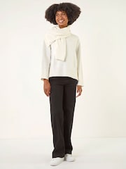 Roman Wrap Neck Knit Džemper - Slika 1 od 3